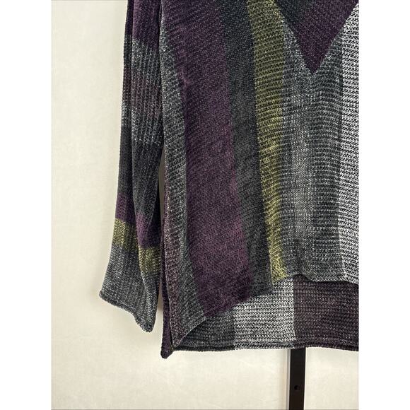 Barbara Holloway Fine Hand Weaving Chenille Cowl Sweater Fits Medium-Large Artsy - Picture 4 of 12